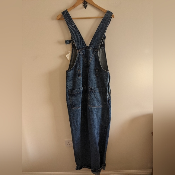 Bnwt Lucy and yak dungarees Easton midwash blue denim 10r - Picture 9 of 11